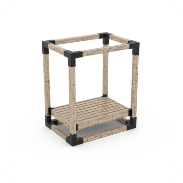 Cubed Pergola Daybed Kit for 6x6 Wood Posts