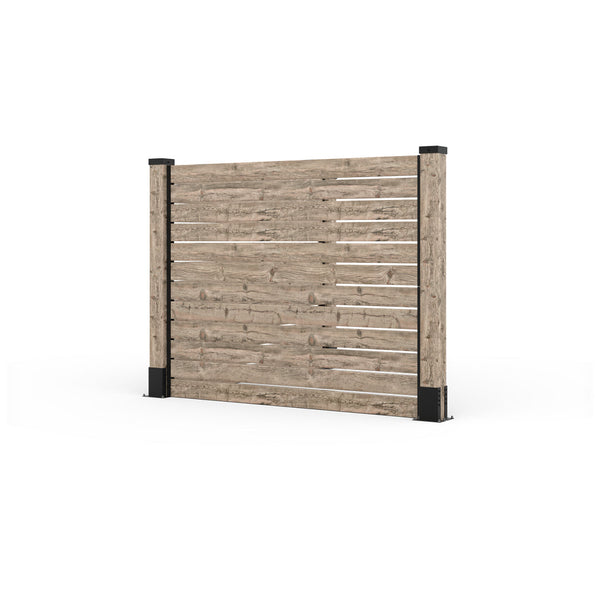 Fence System Corner Post Base Kit for 6x6 Wood Post | 1 Pack