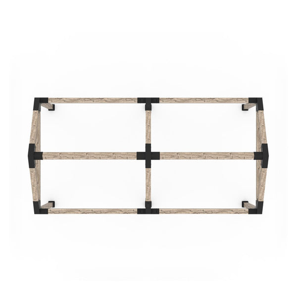 GRID 30 Double Pergola Kit for 6x6 Wood Posts